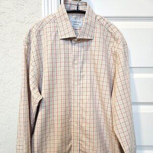 Ledbury men's size 16.5/34 plaid dress shirt